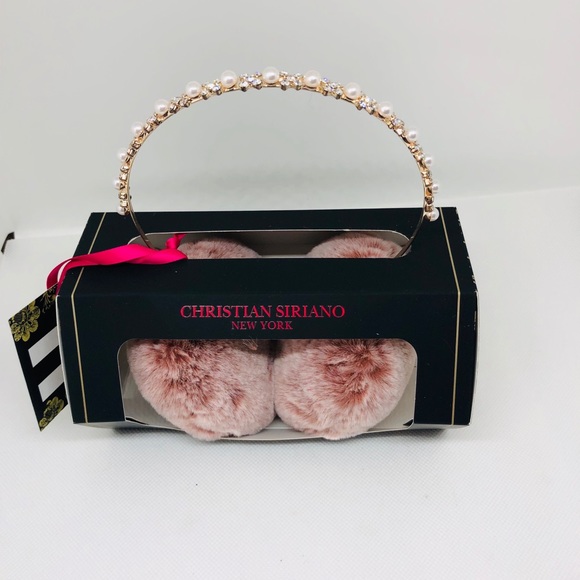 Christian Siriano Accessories - CHRISTIAN SIRIANO Pearl and Rhinestone Earmuffs